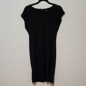 Kenneth Cole New York Black Sheath Midi Dress